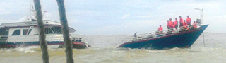 Cargo boat almost sinks in K'batangan